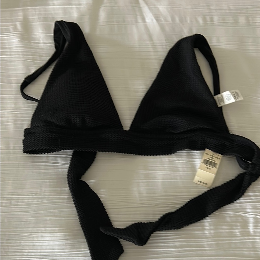 Black Triangle Bikini Top